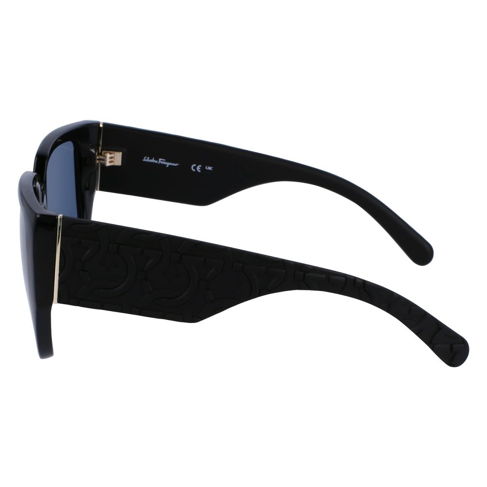 Ferragamo Bio Injected Black Sunglasses