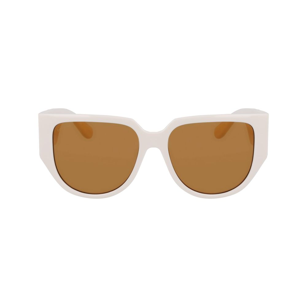 Ferragamo Bio Injected White Sunglasses