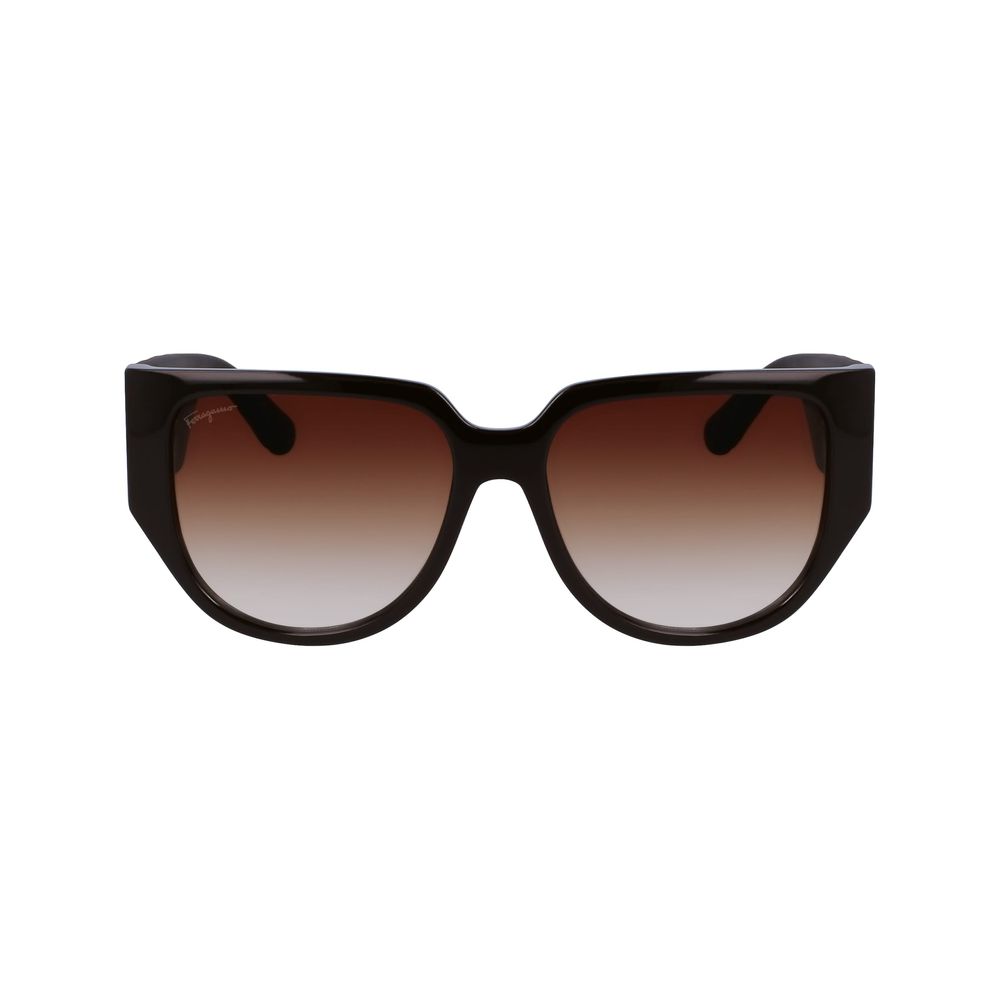 Ferragamo Bio Injected Brown Sunglasses