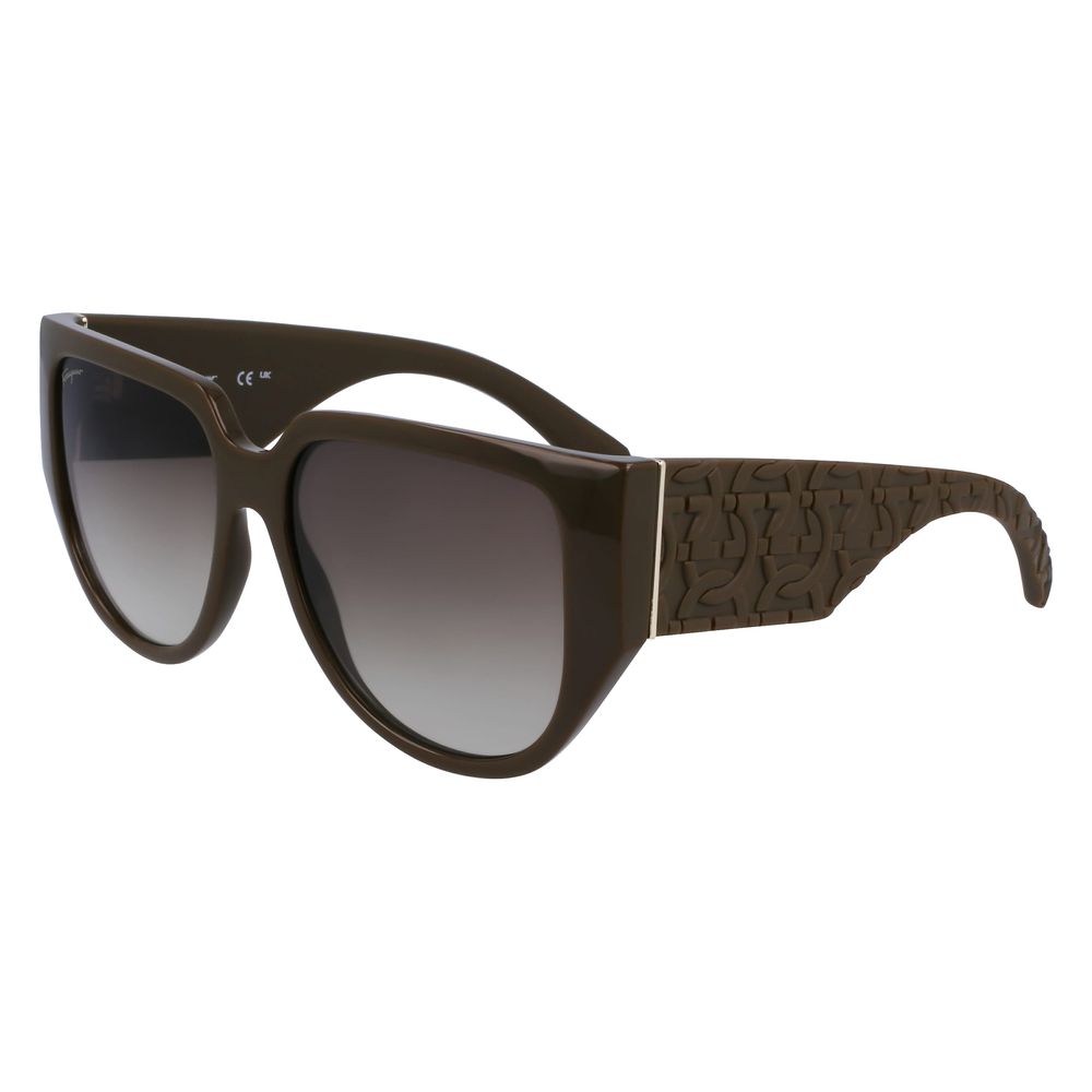 Ferragamo Bio Injected Green Sunglasses