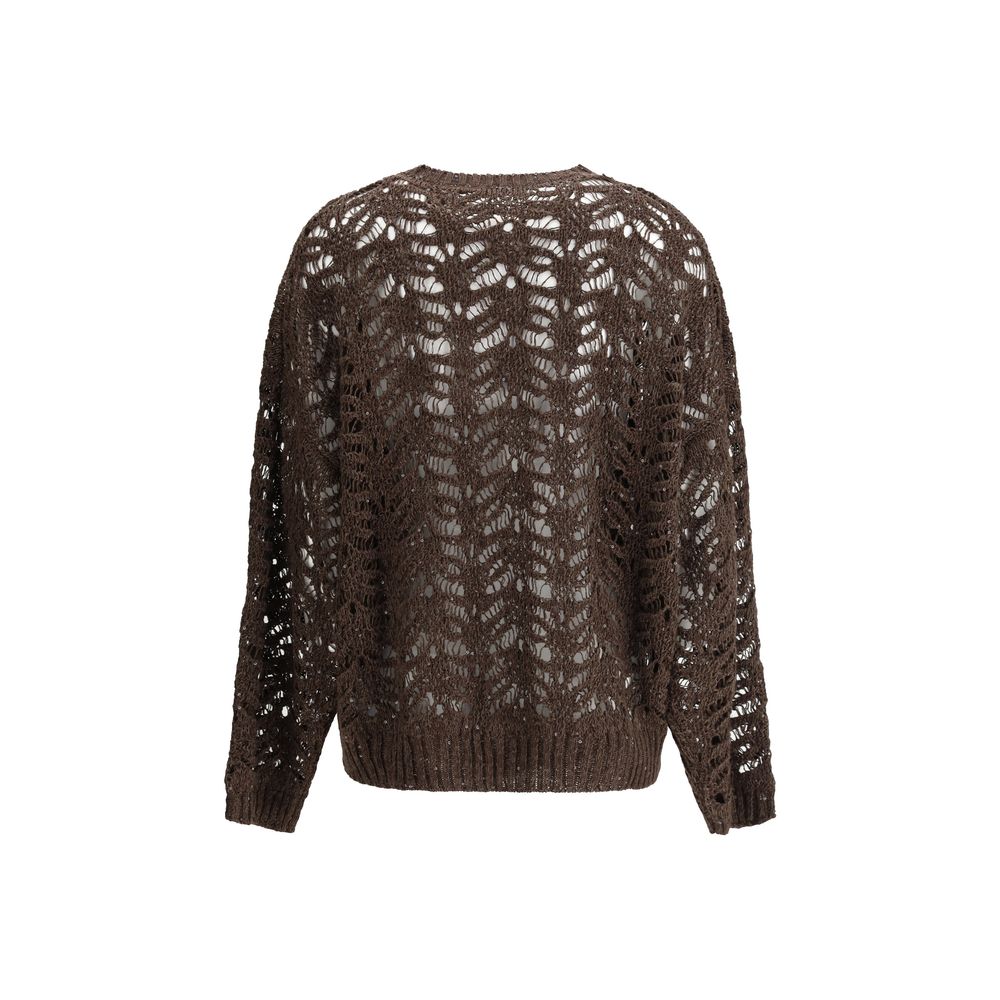 Brunello Cucinelli Perforated Sweater With Sequins