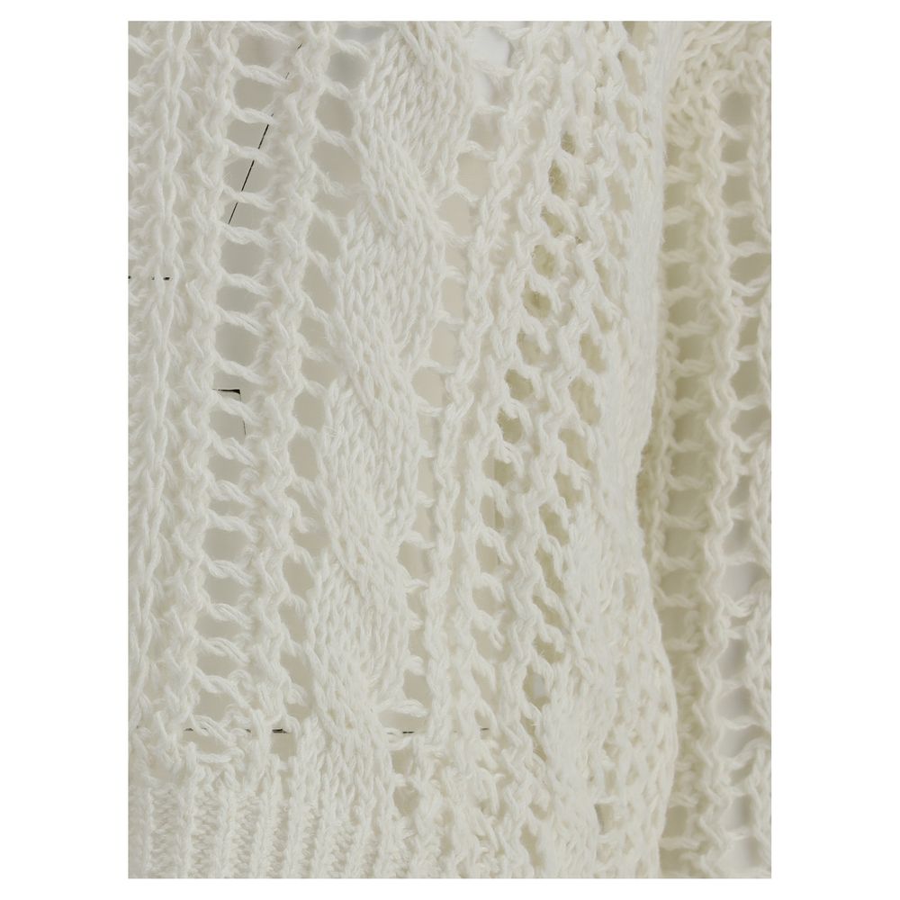 Brunello Cucinelli Lace-Knit Sweater