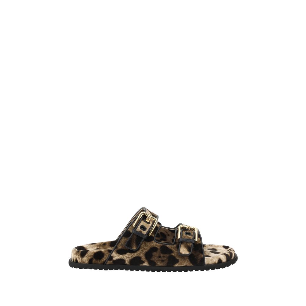Dolce & Gabbana Animal Print Sandals