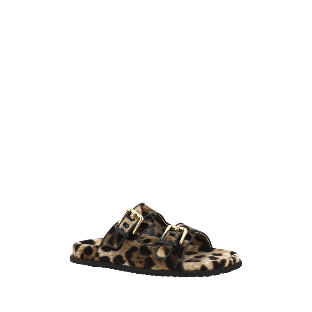 Dolce & Gabbana Animal Print Sandals