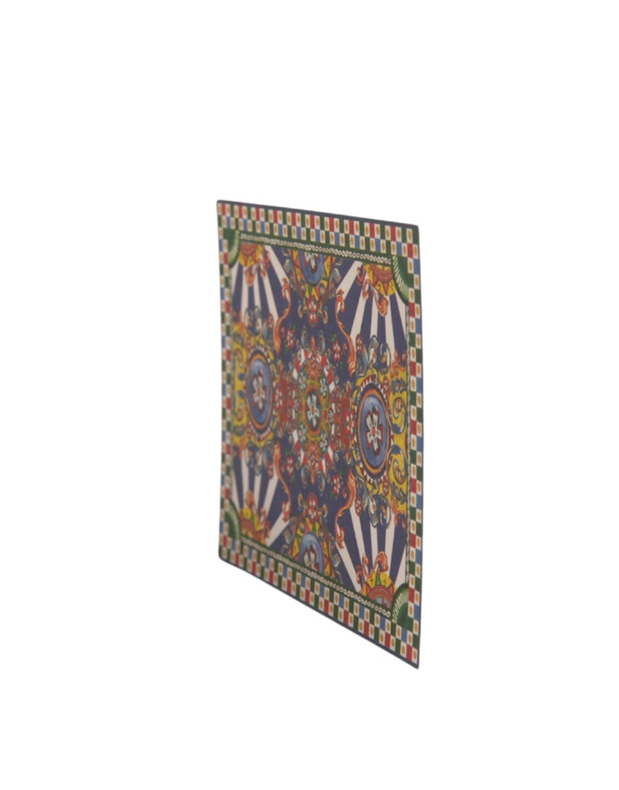Dolce & Gabbana Carretto Siciliano Envelope Post Card Multicolor Holder