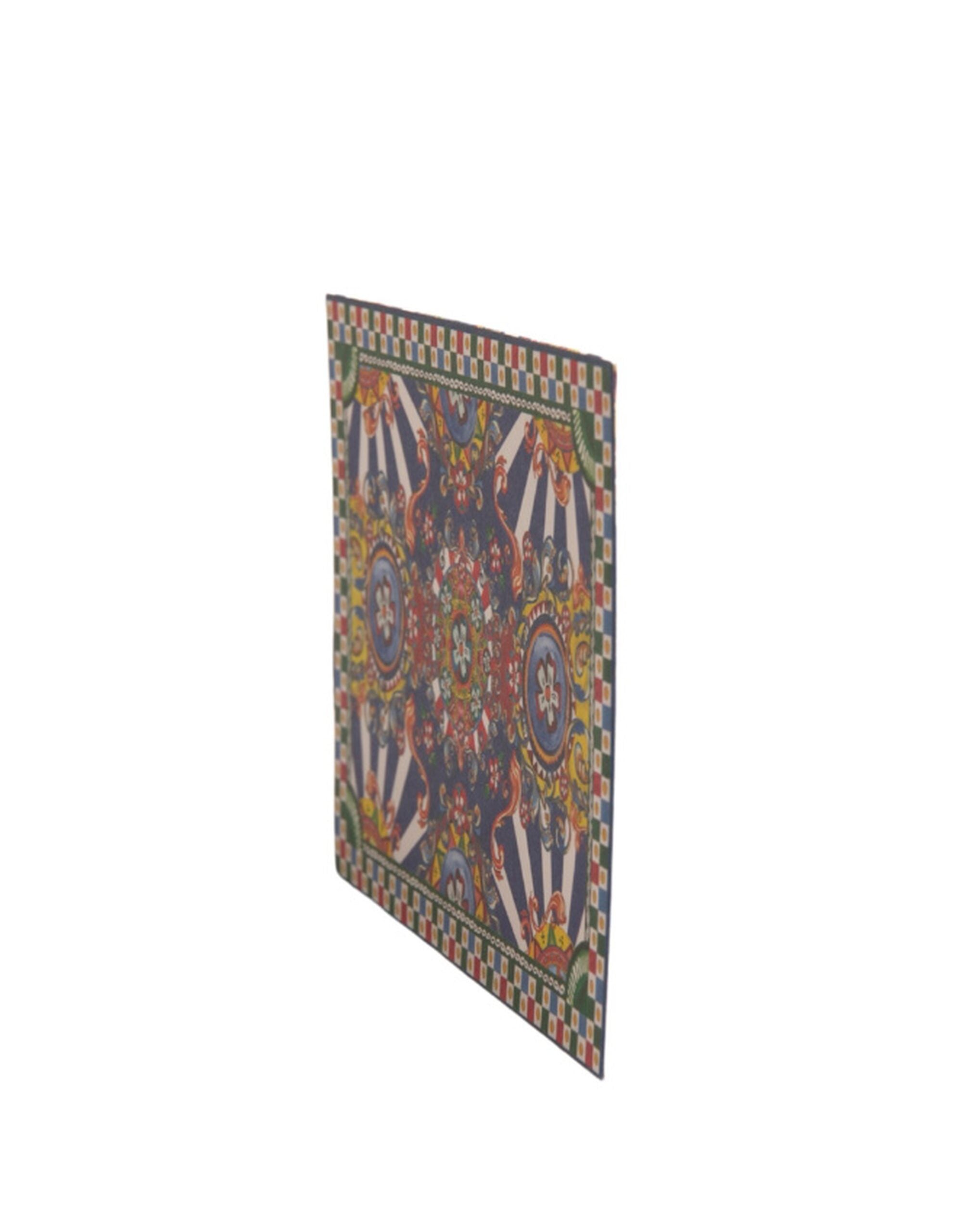 Dolce & Gabbana Carretto Siciliano Envelope Post Card Multicolor Holder