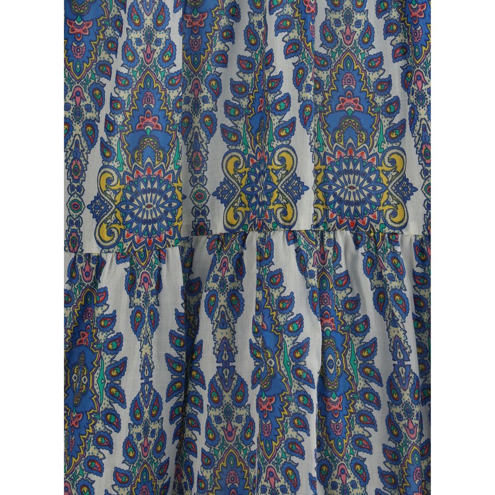 Etro Ethnic Print Long Dress
