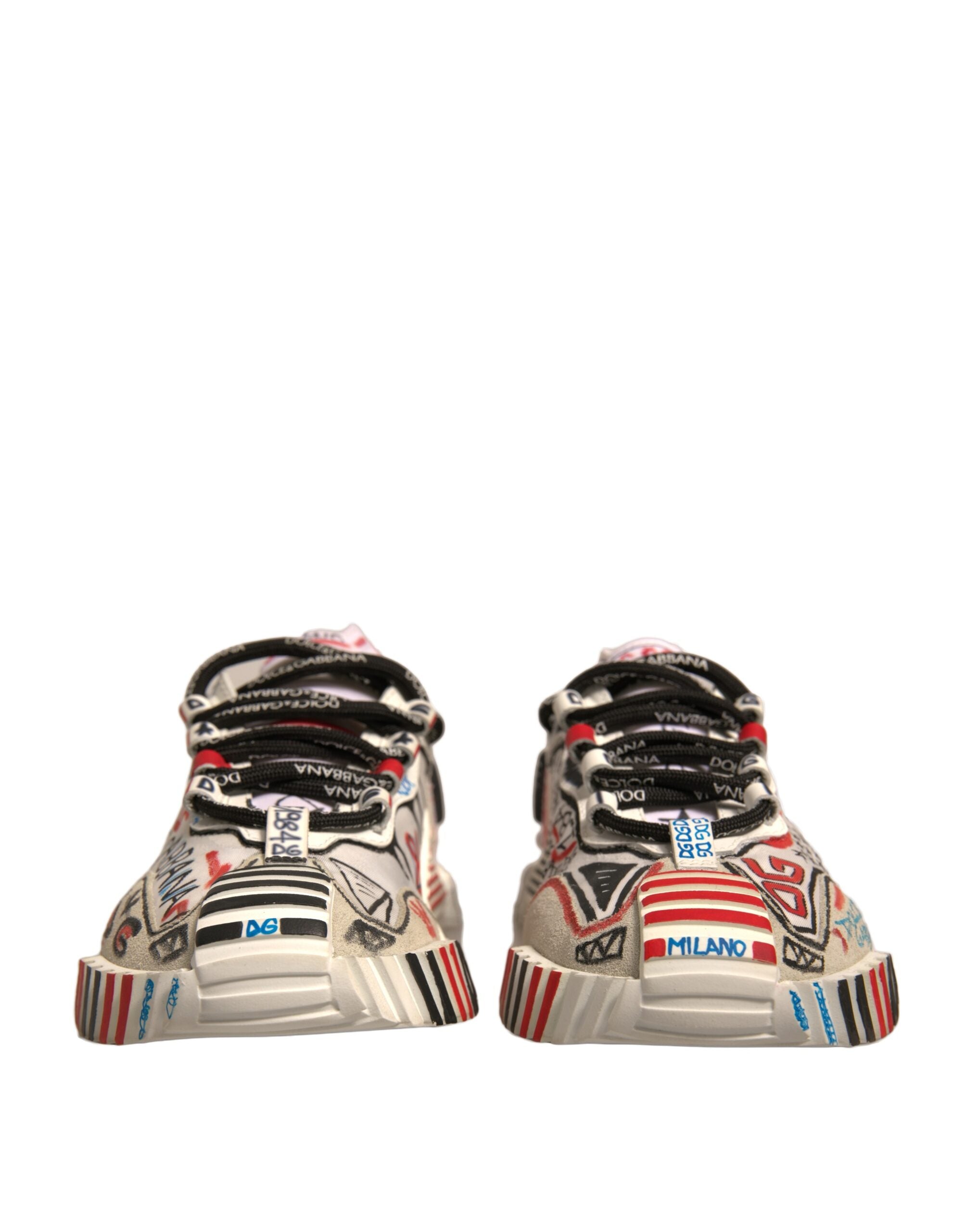 Dolce & Gabbana Multicolor Suede Fabric Ns1 Sneakers Shoes