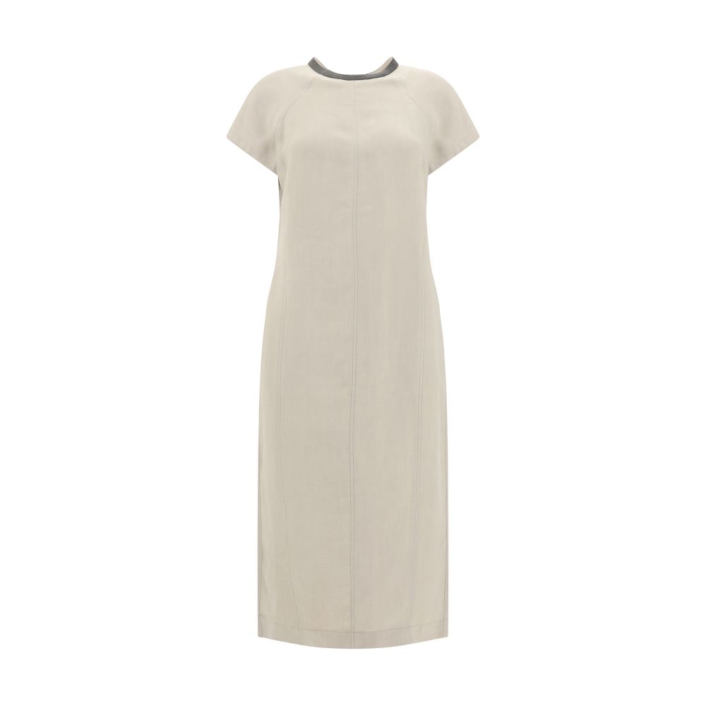 Brunello Cucinelli Linen Midi Dress