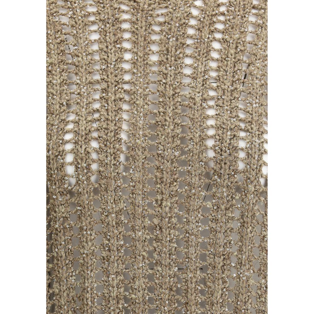 Brunello Cucinelli Sweater In Perforated Knit
