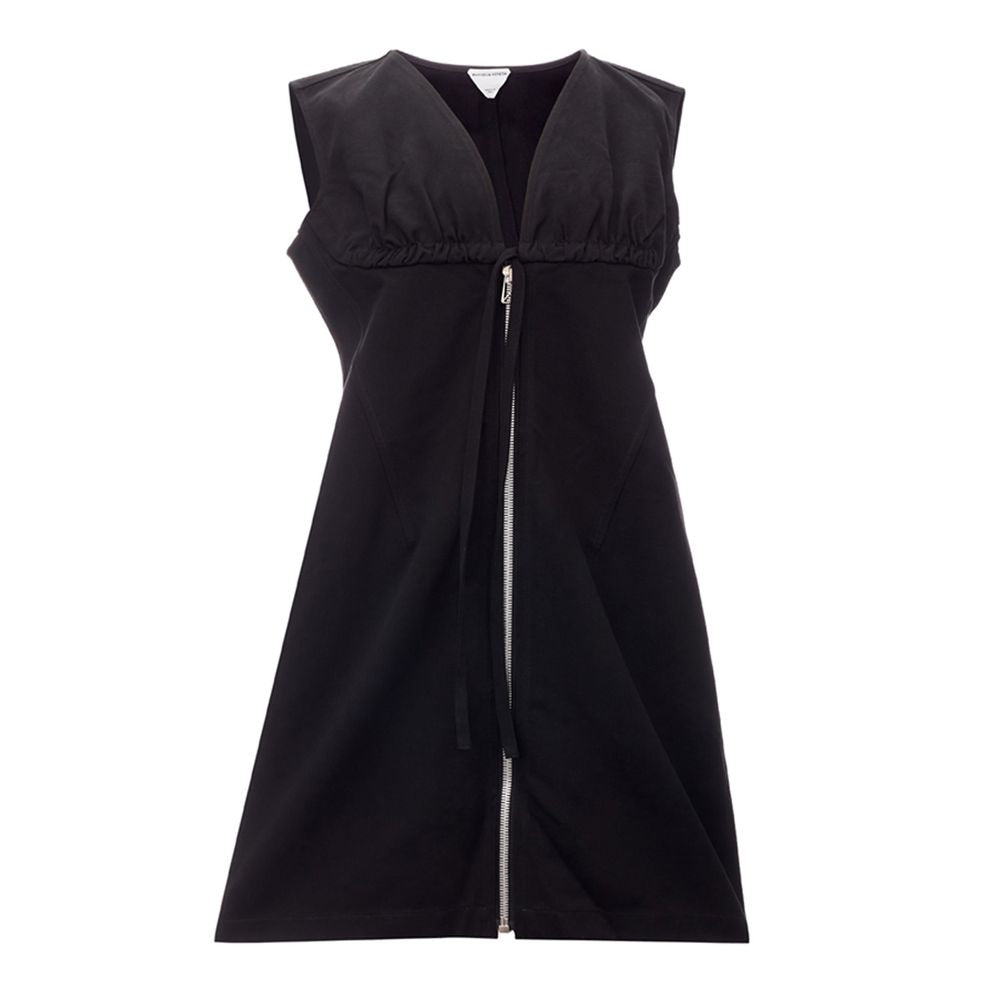 Bottega Veneta Elegant Viscose Black Dress Essentials