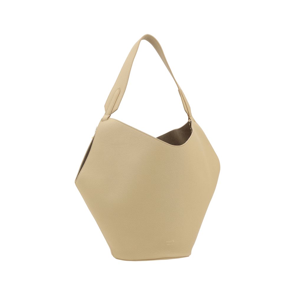 Khaite Leather Lotus Small Shoulder Bag