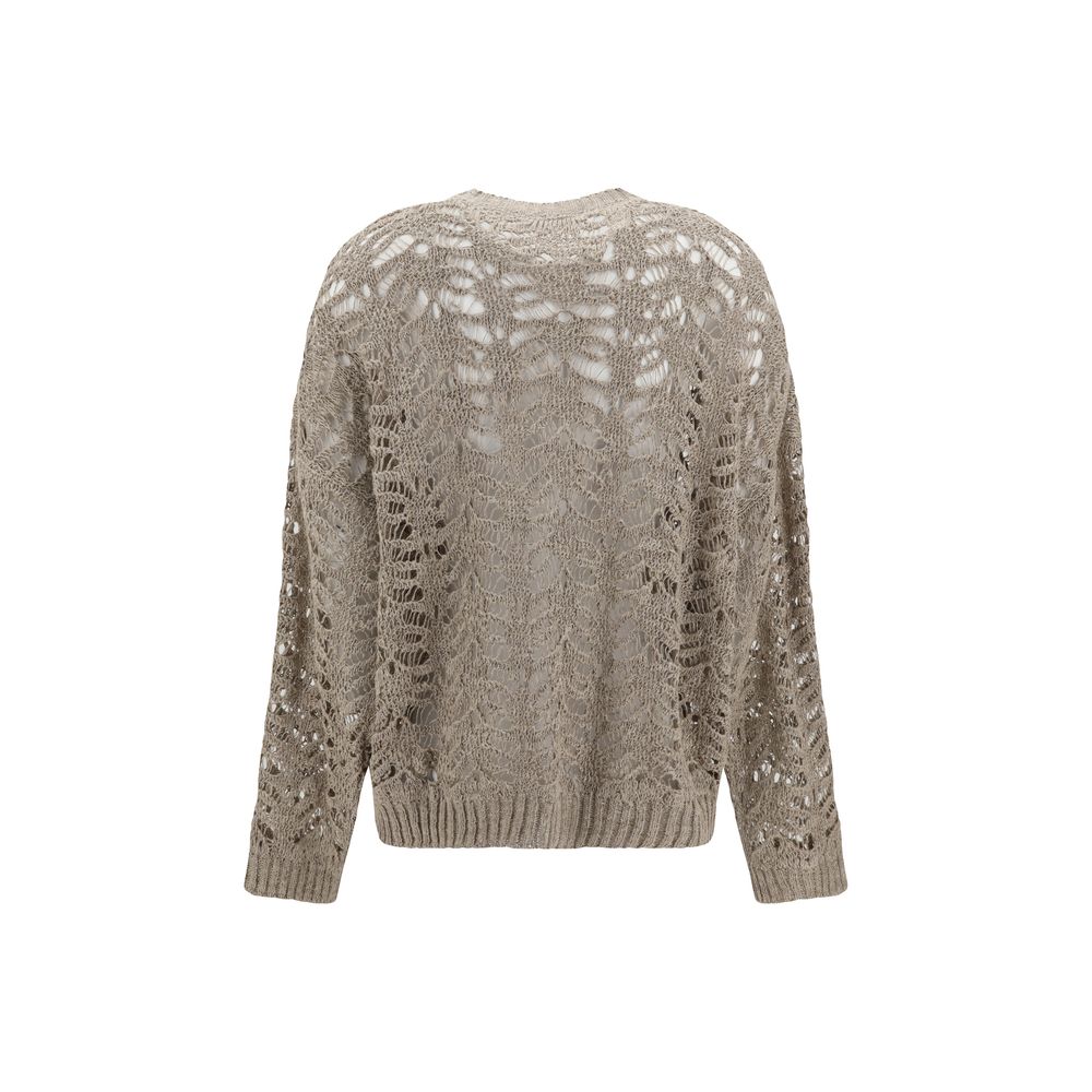 Brunello Cucinelli Perforated Sweater With Sequins