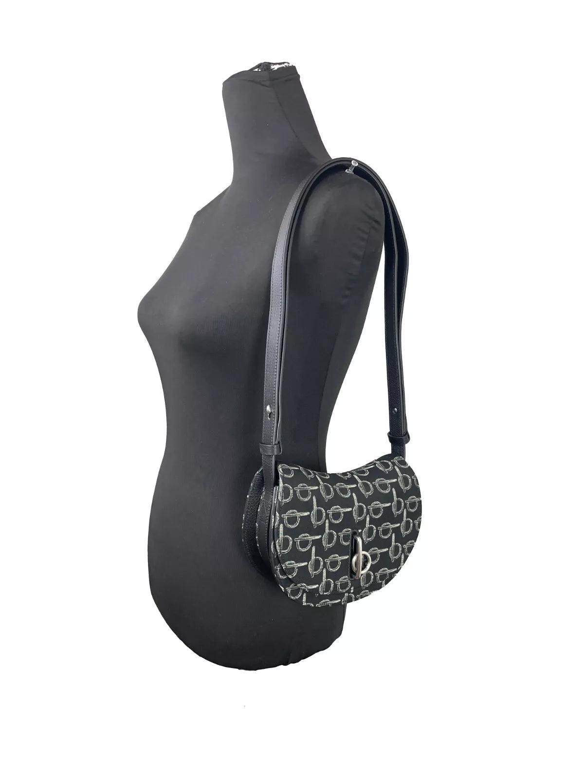 Burberry Mini Rocking Horse Crossbody Bag Black Purse