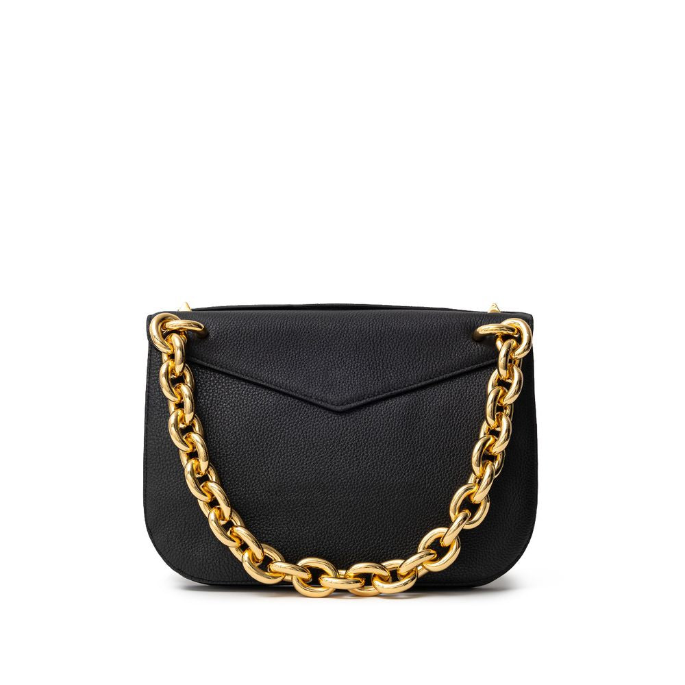 Bottega Veneta Leather Shoulder Black Bag