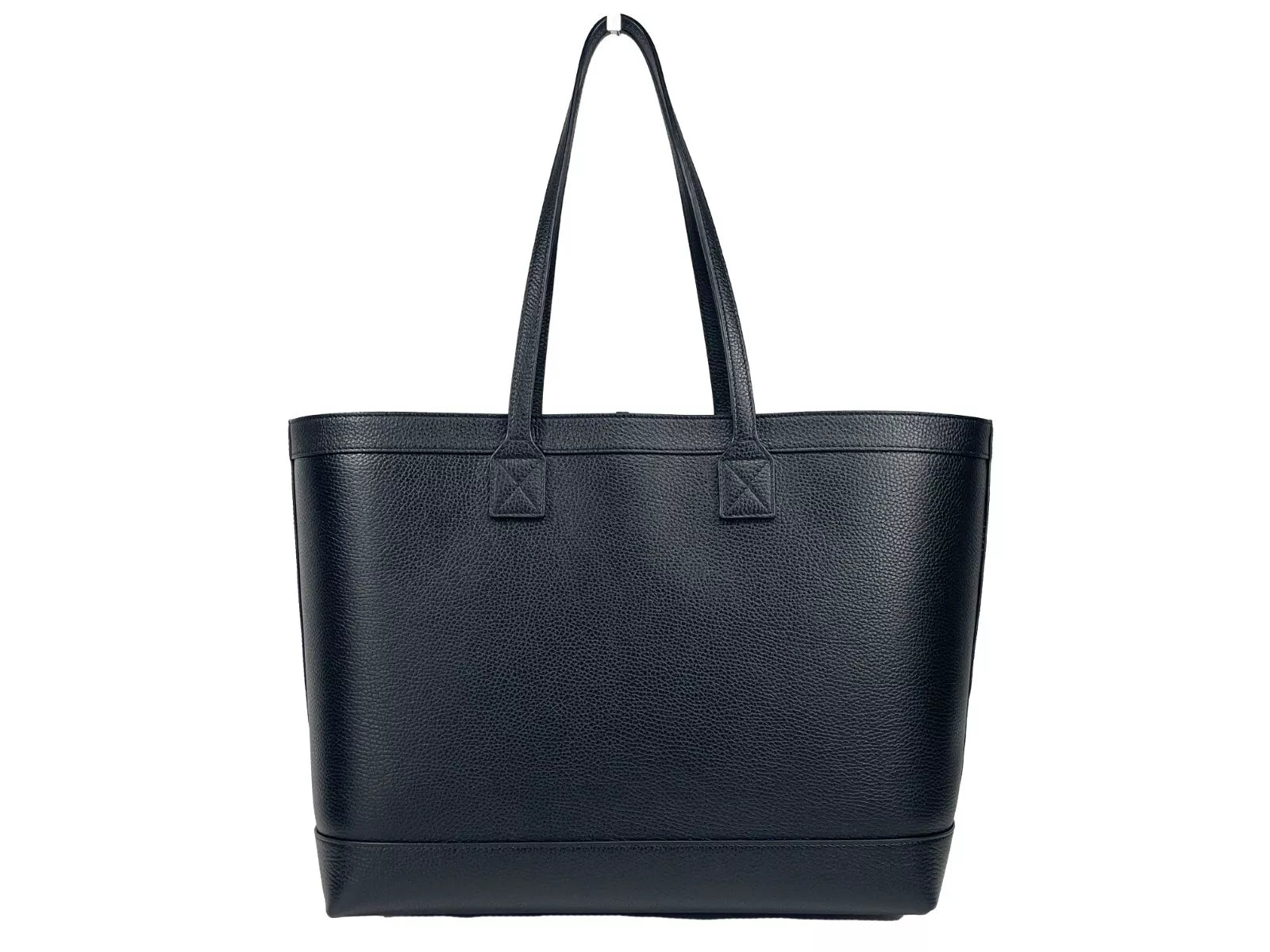 Burberry Medium Grainy Leather Tote Bag Black Purse