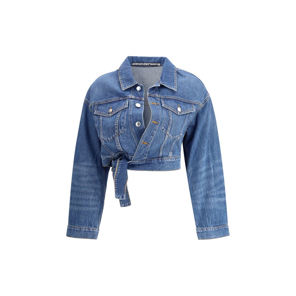 Alexander Wang Denim Cropped Jacket