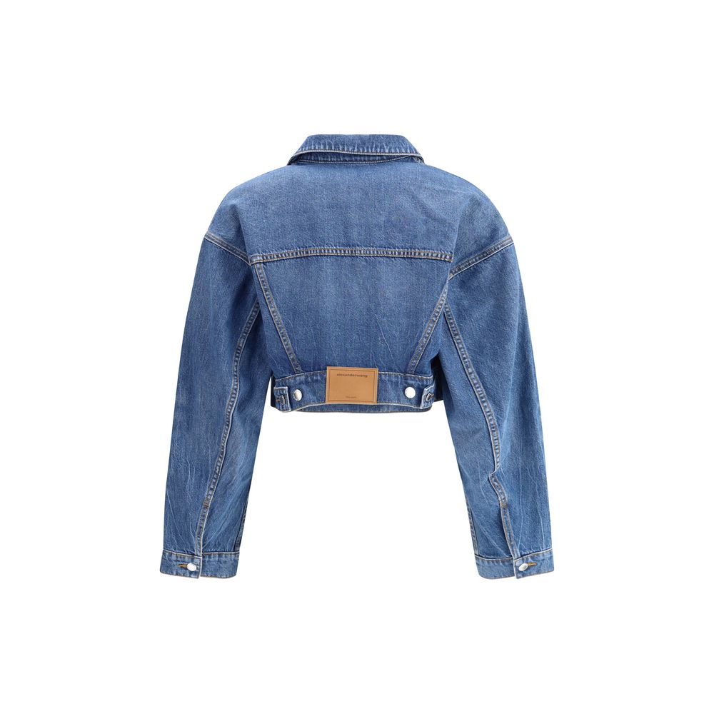 Alexander Wang Denim Cropped Jacket