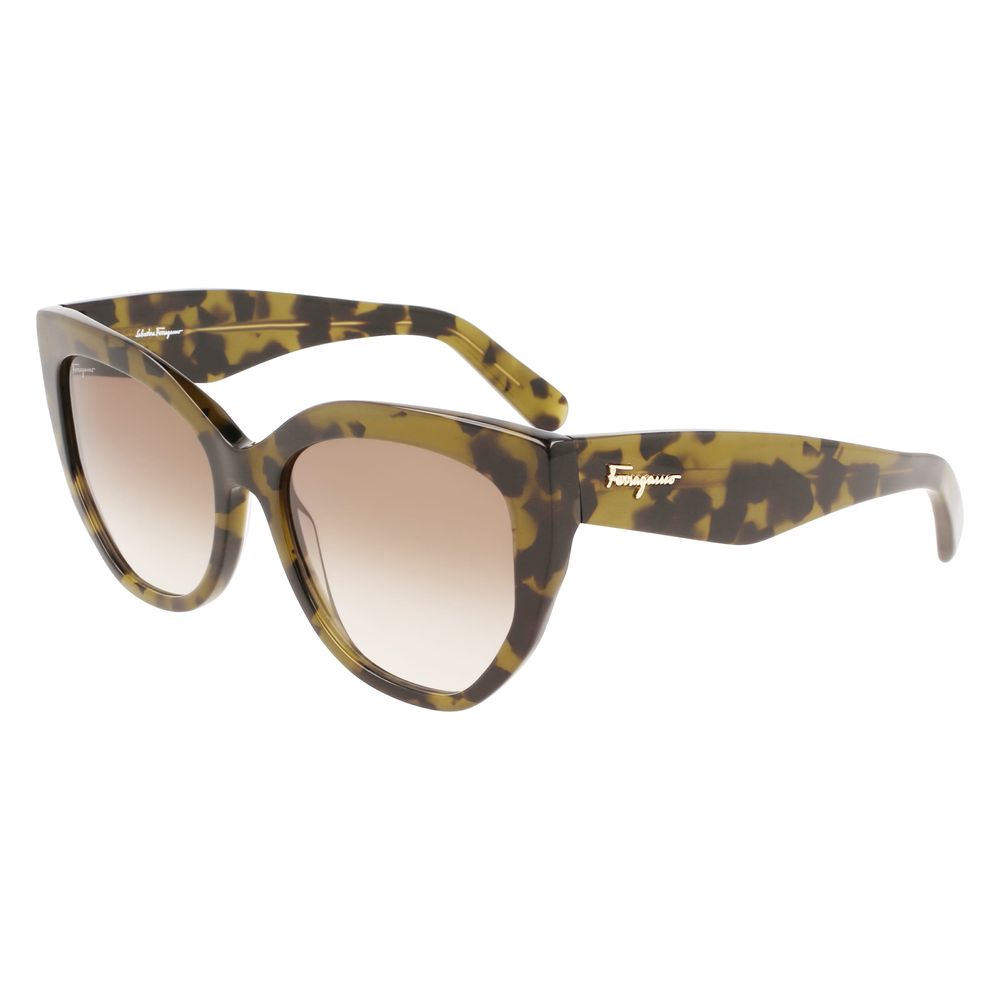 Ferragamo Acetate Brown Sunglasses