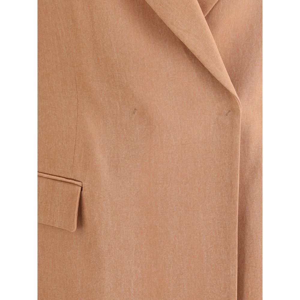 Giorgio Armani Double-Breasted Satin Blazer