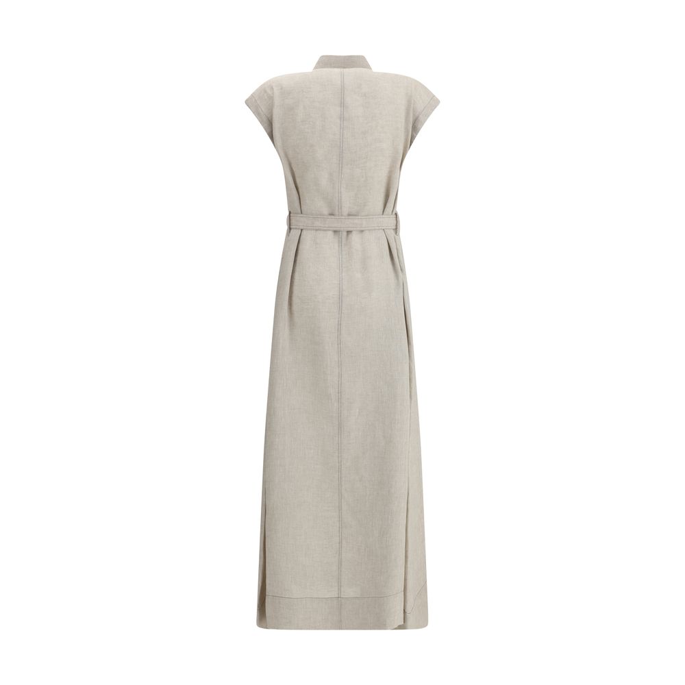 Brunello Cucinelli Linen Long Dress
