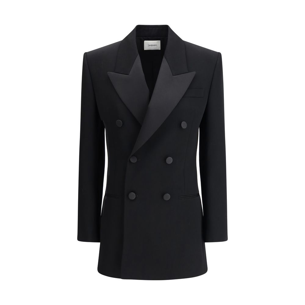 Saint Laurent Double Breasted Blazer Dress