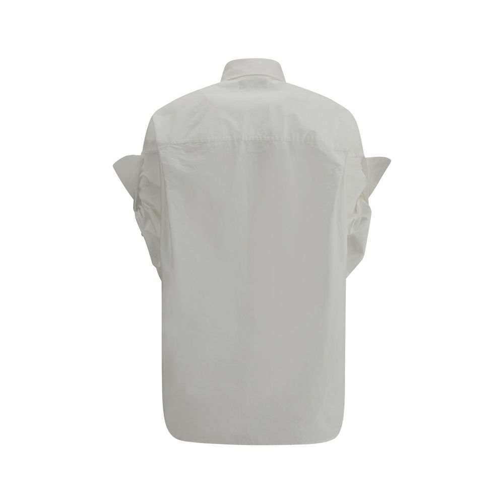 Balenciaga Oversized Shirt With Short Sleeves