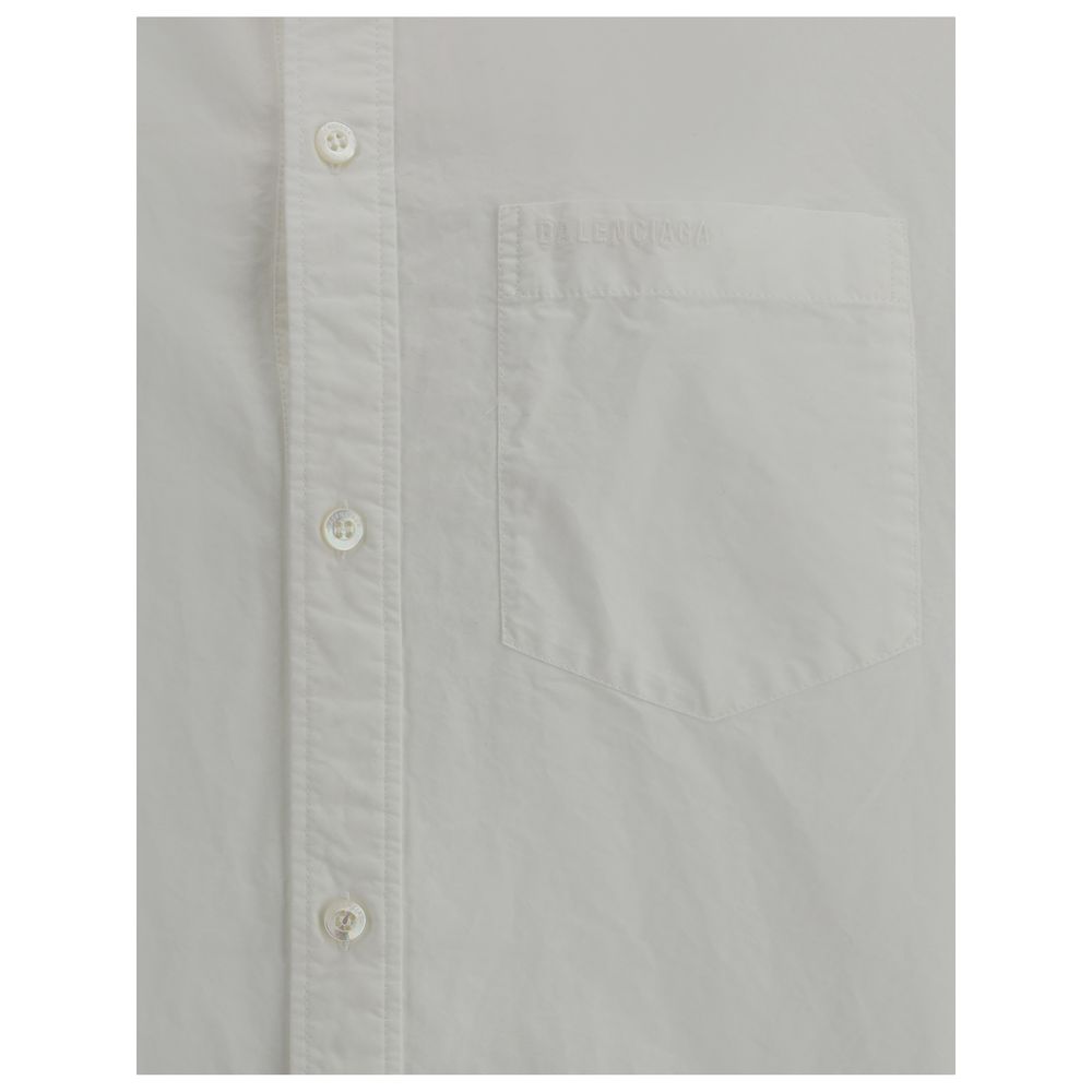 Balenciaga Oversized Shirt With Short Sleeves
