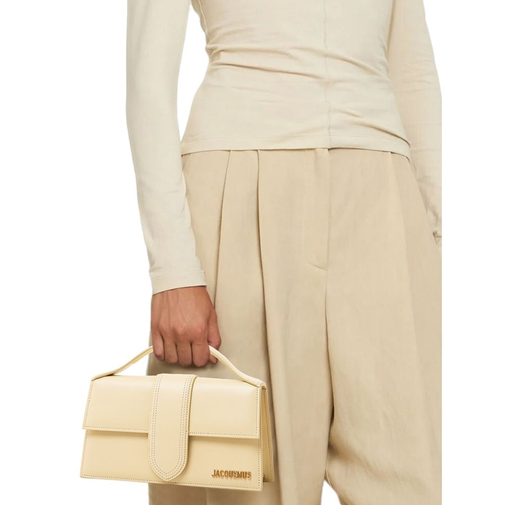 Jacquemus Leather Shoulder Yellow Bag
