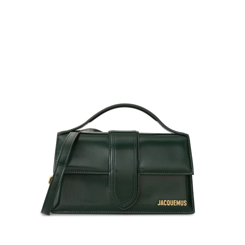 Jacquemus Leather Shoulder Green Bag