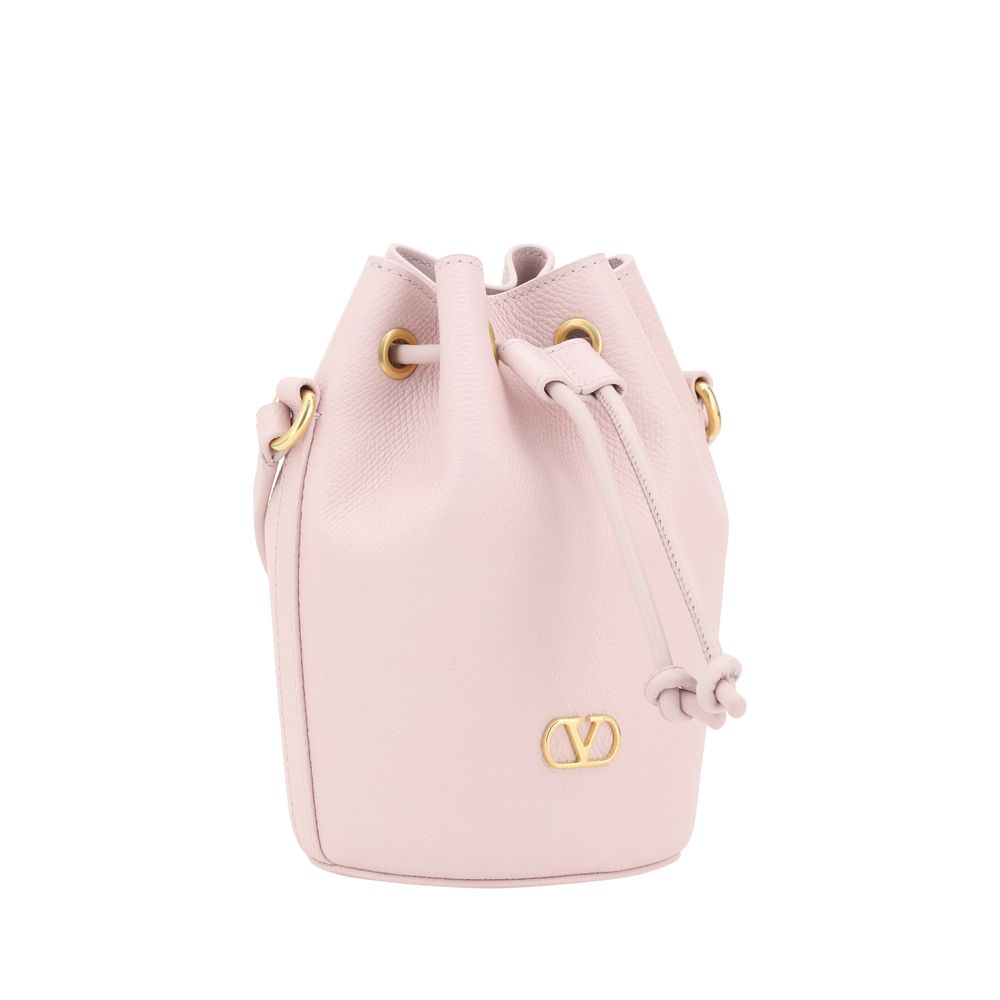 Valentino Garavani Mini Vlogo Drawstring Bucket Bag