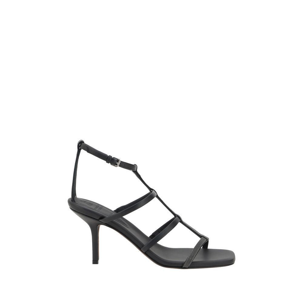 Brunello Cucinelli Sandals With Sparkling Embellishment