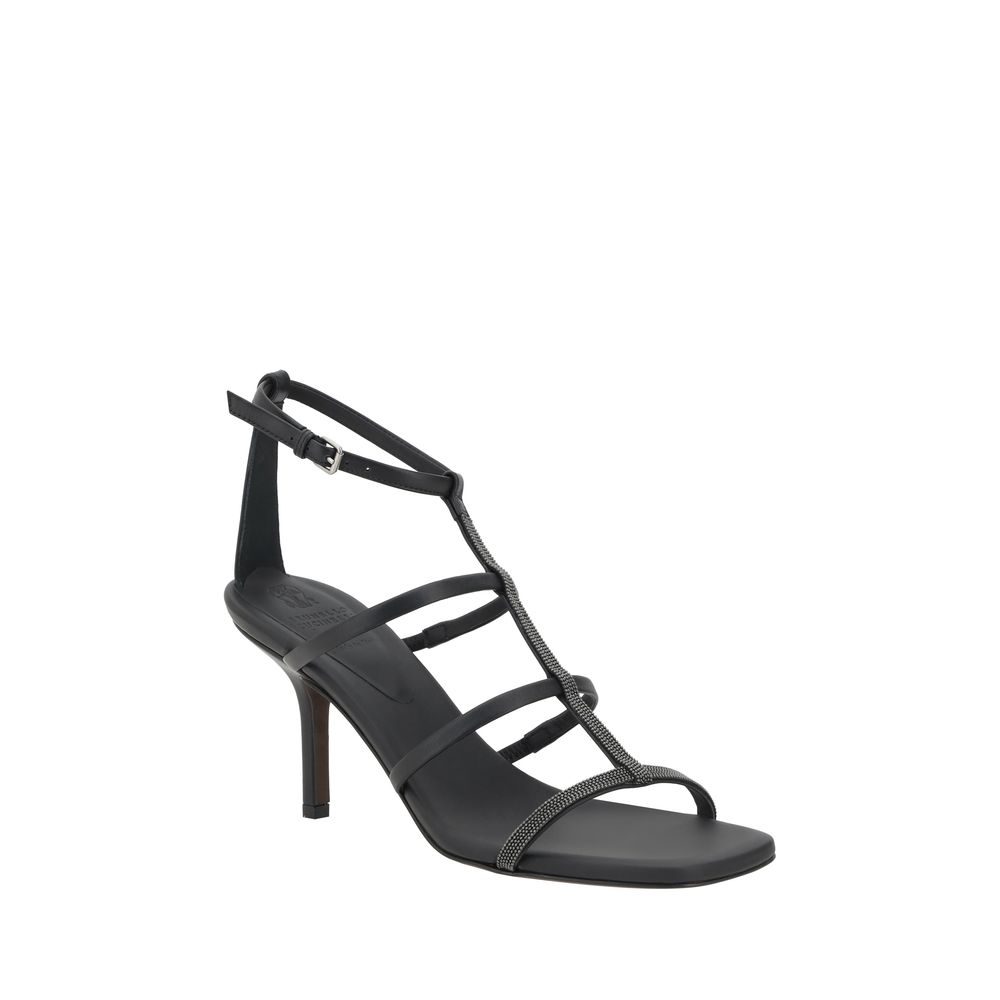 Brunello Cucinelli Sandals With Sparkling Embellishment