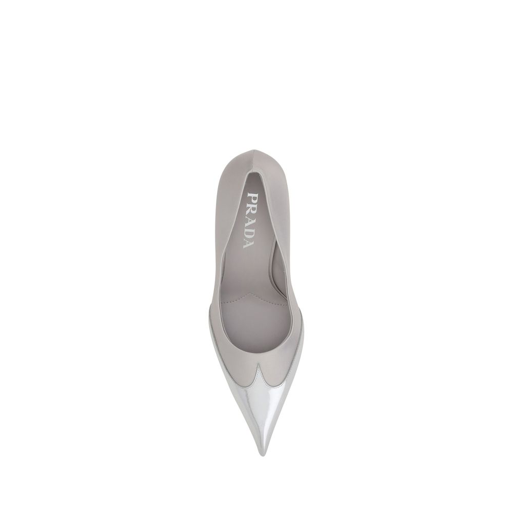 Prada Metallic Pumps