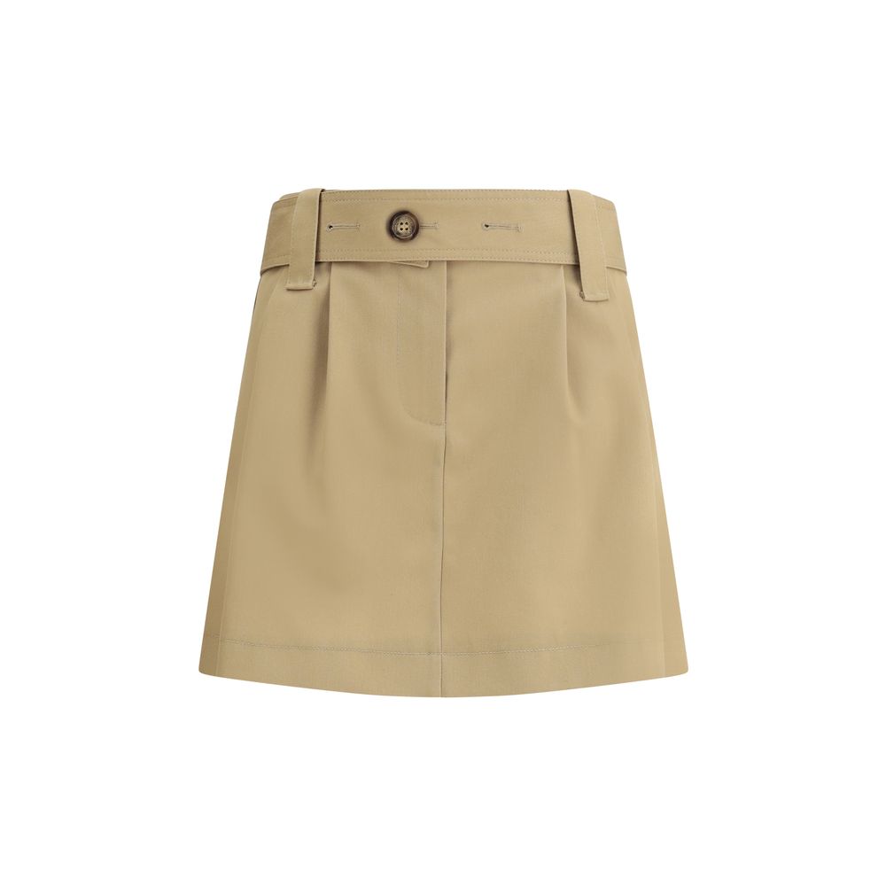 Moncler Cotton Gabardine Miniskirt
