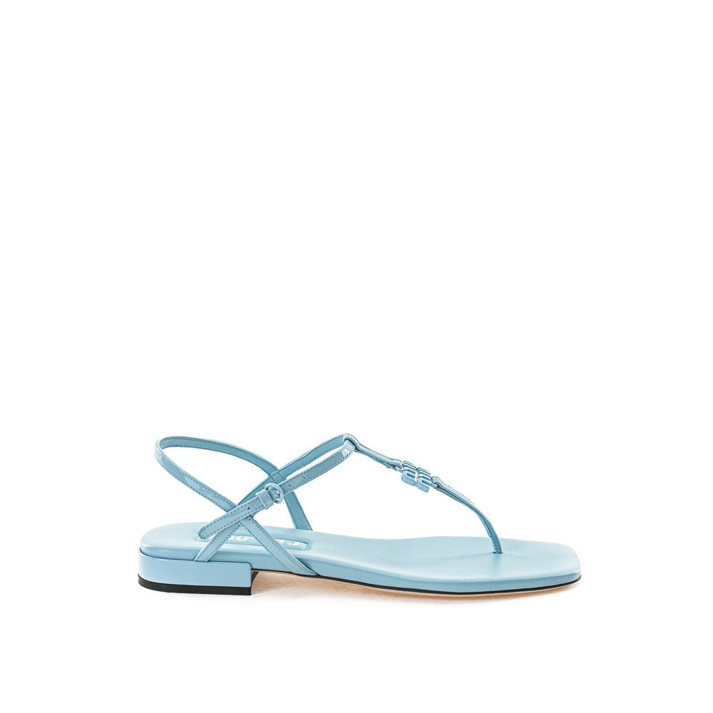 Miu Miu Blue Leather Patent Sandals