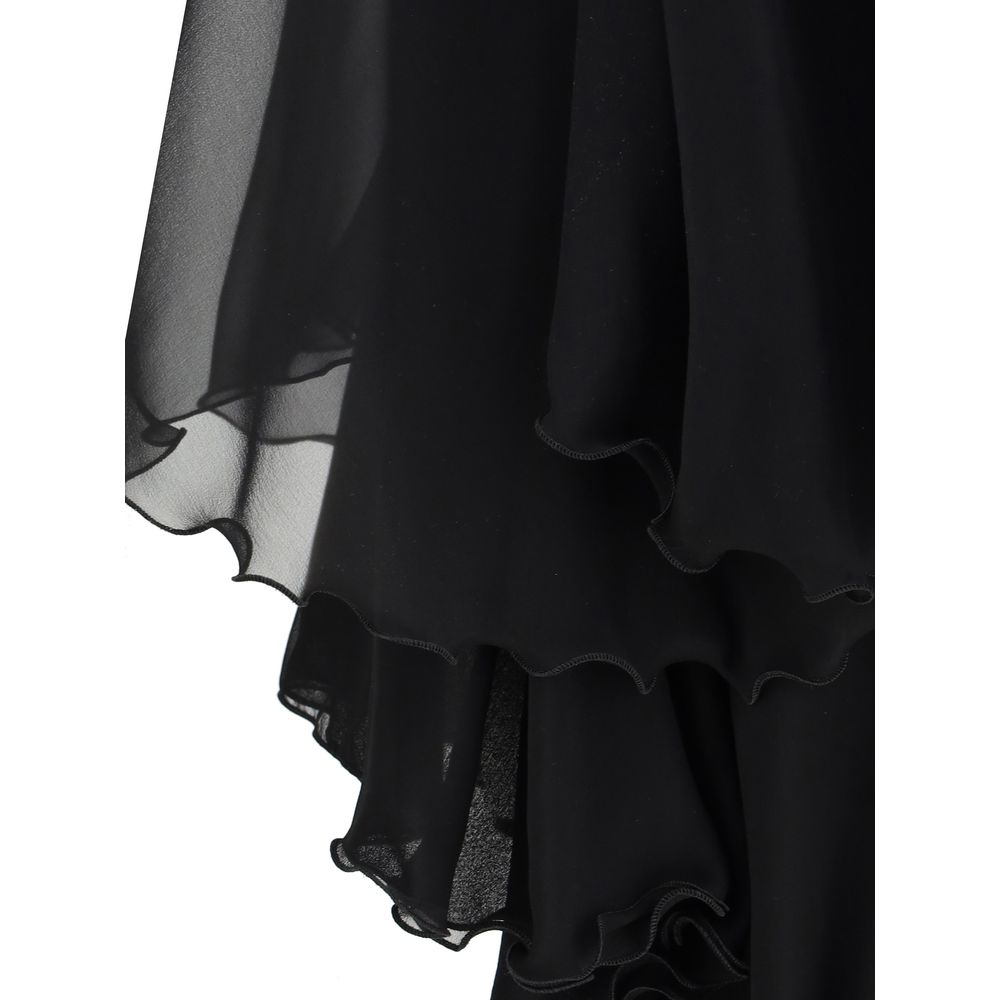Saint Laurent Silk Crepe Playsuit