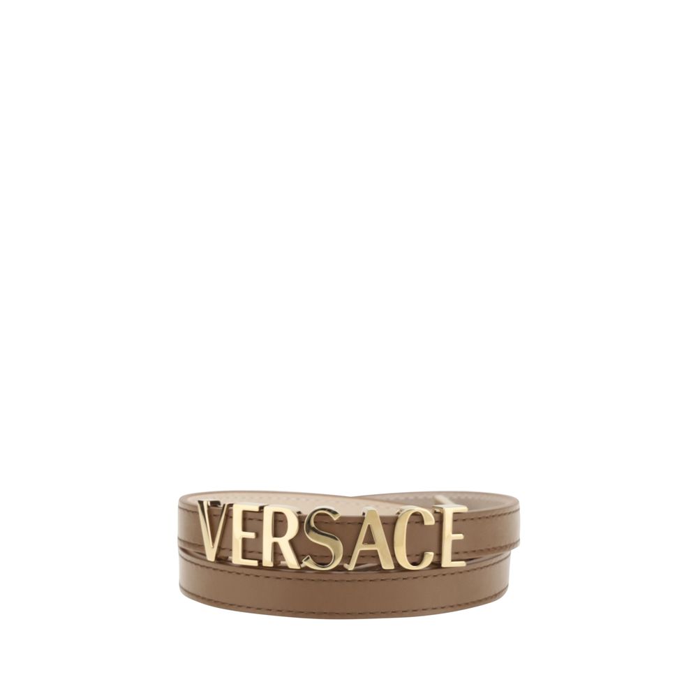 Versace Belt With Logo In Letters