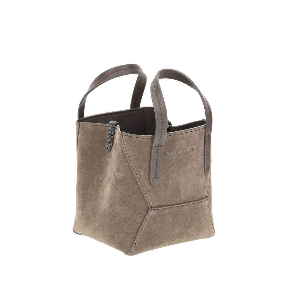Brunello Cucinelli Suede Shoulder Bag