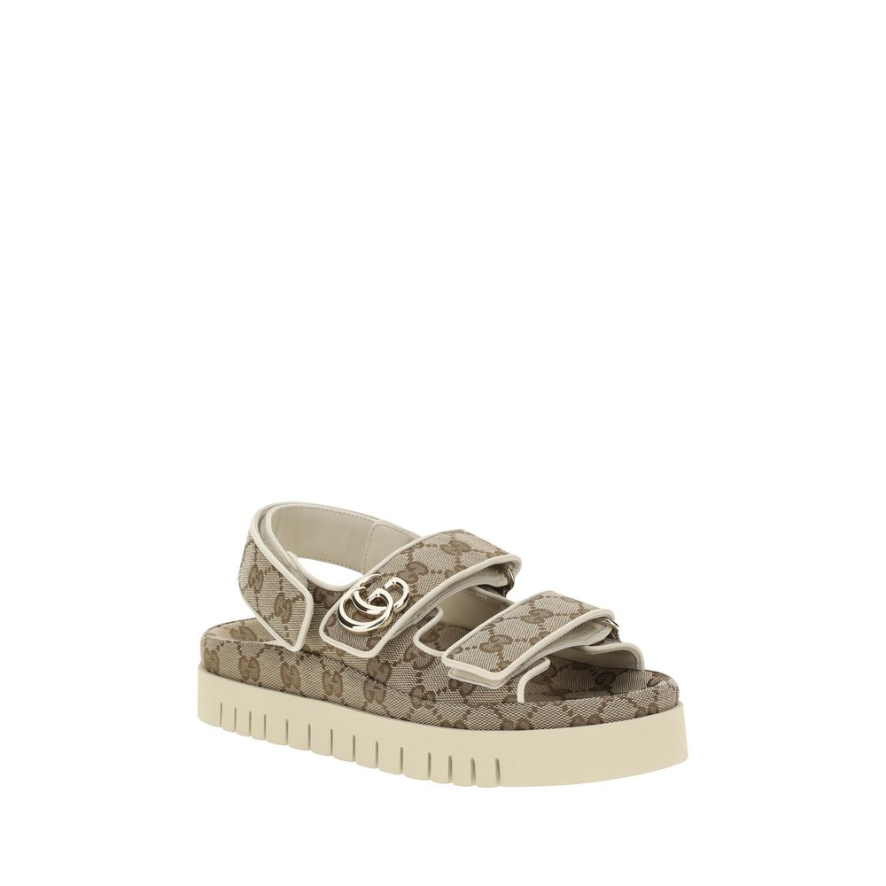 Gucci Gg Pattern Sandals