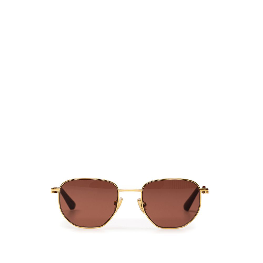Bottega Veneta Metal Gold Sunglasses