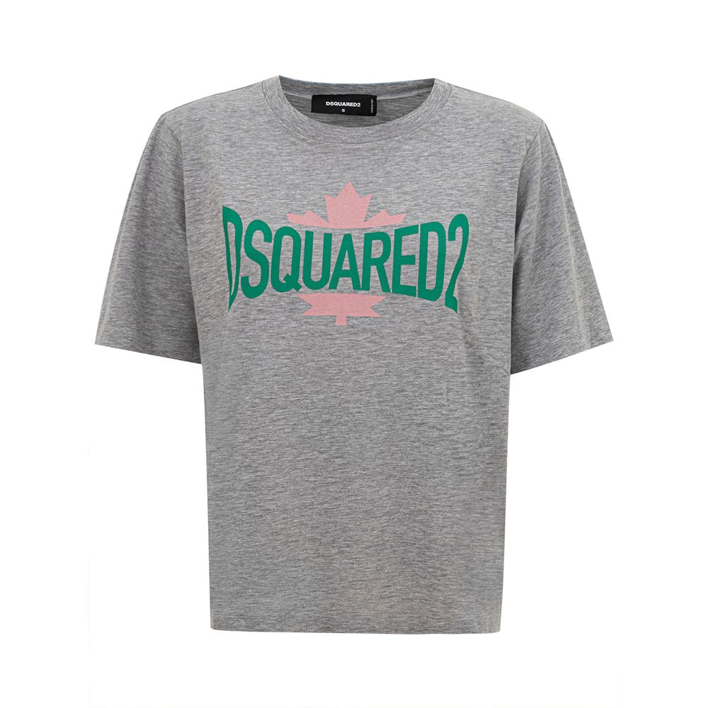 Dsquared² Chic Cotton Tee For The Modern Gray Woman