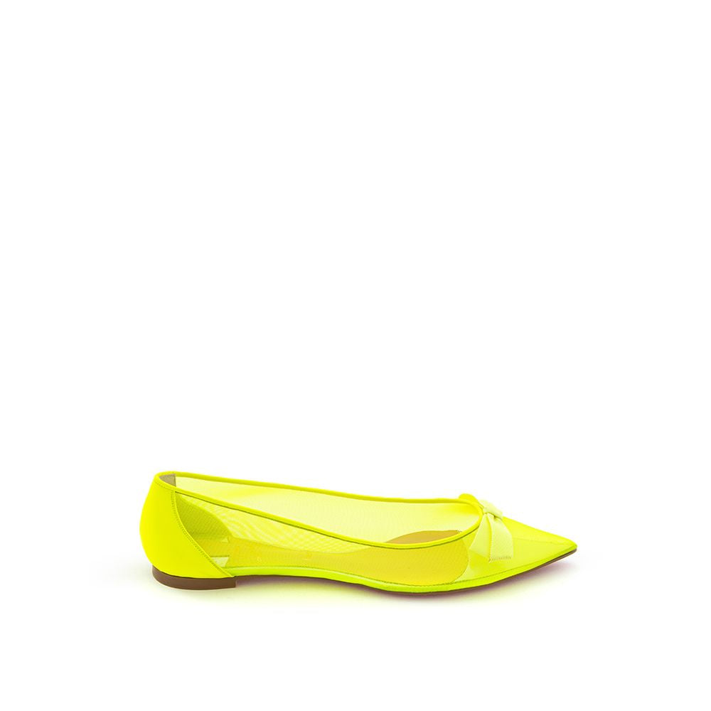 Christian Louboutin Sunshine Mesh Flat Yellow Elegance