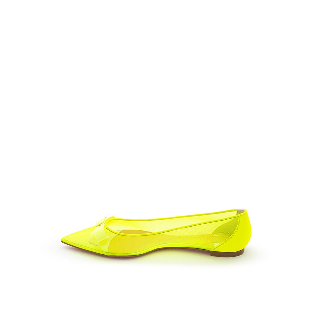 Christian Louboutin Sunshine Mesh Flat Yellow Elegance