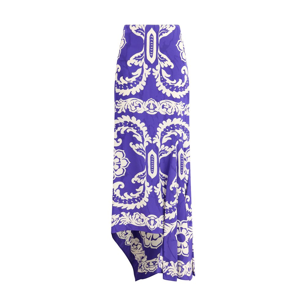 Etro Asymmetrical Long Skirt