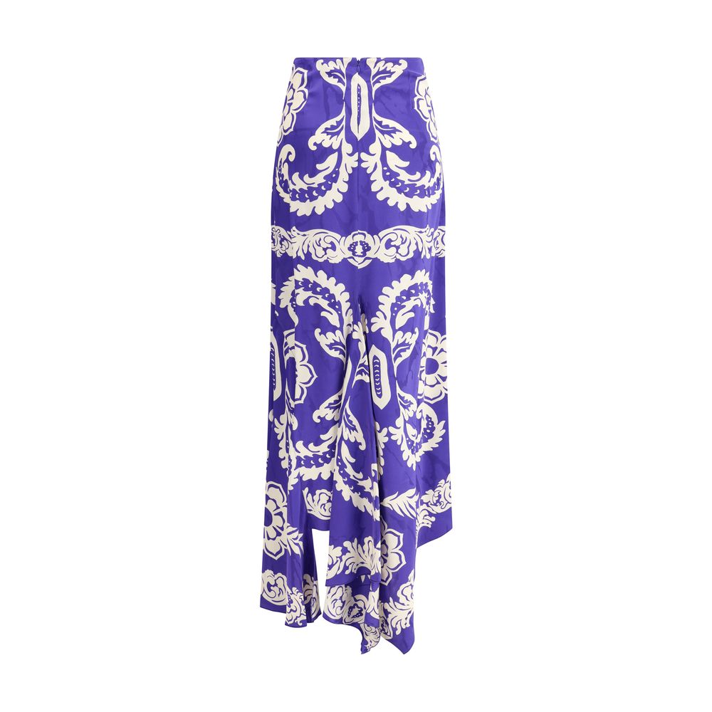 Etro Asymmetrical Long Skirt