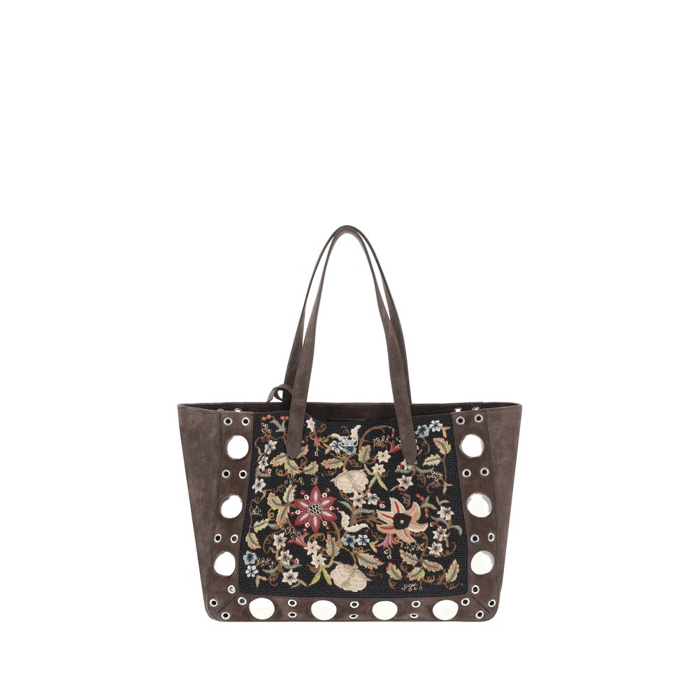 Valentino Garavani Floral Embroideried Nellcote Tote Bag