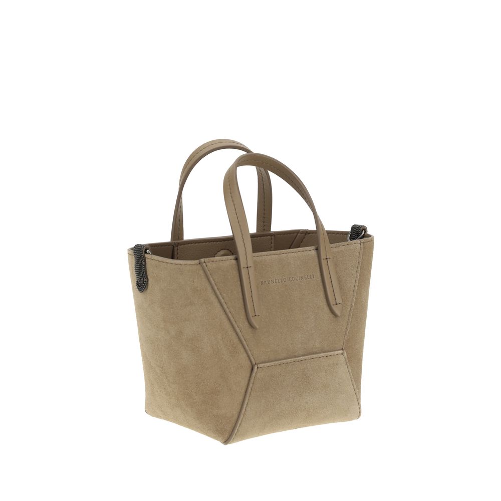 Brunello Cucinelli Suede Shoulder Bag