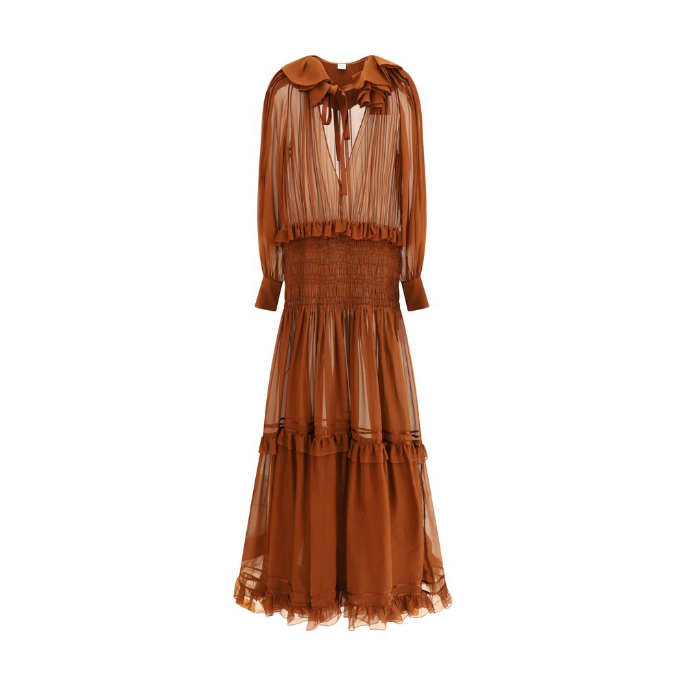 Saint Laurent Silk Long Dress
