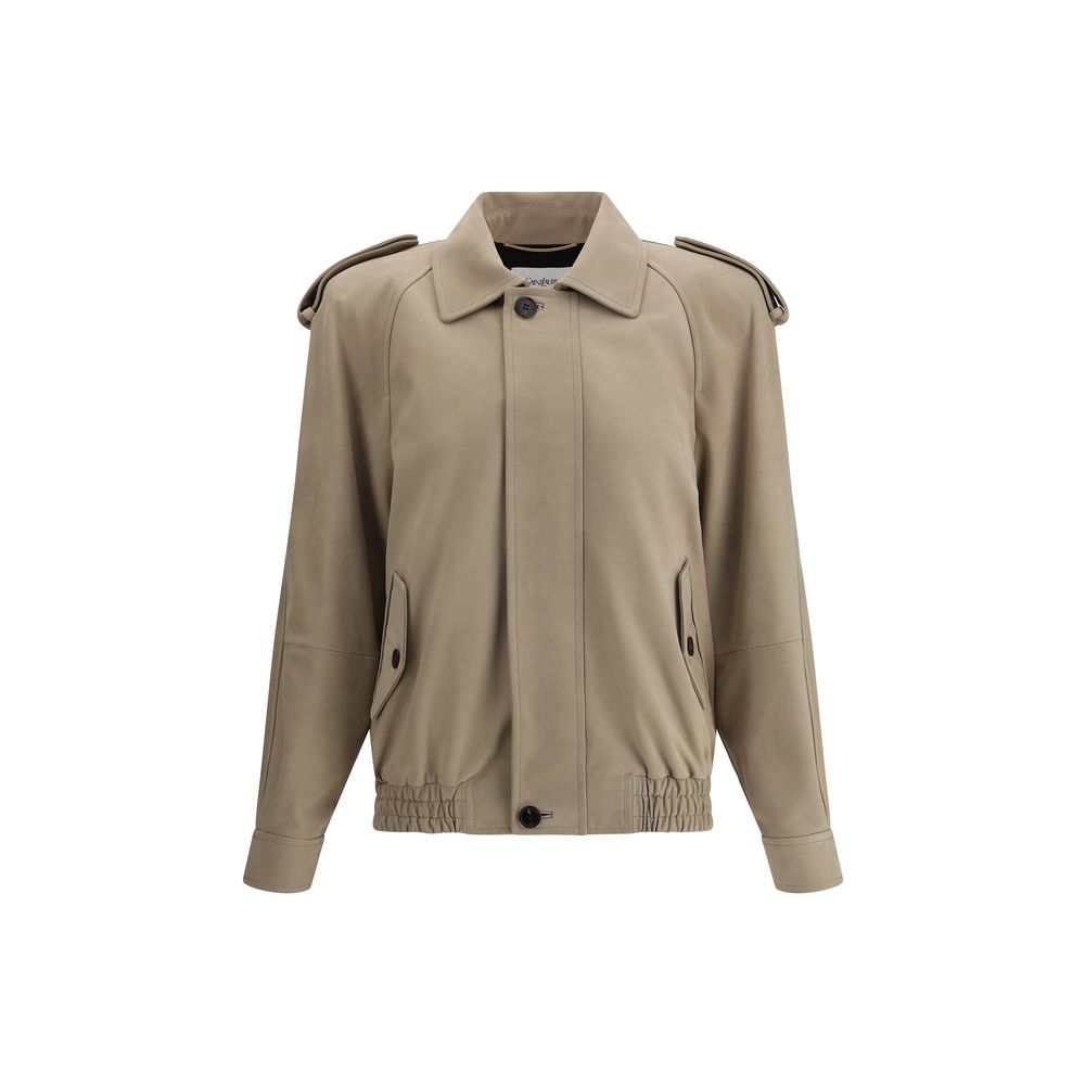 Saint Laurent Suede Bomber Jacket
